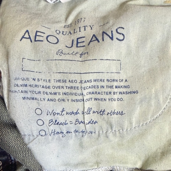 American Eagle Outfitters Dark Indigo Straight Leg Jeans - Picture 3 of 10